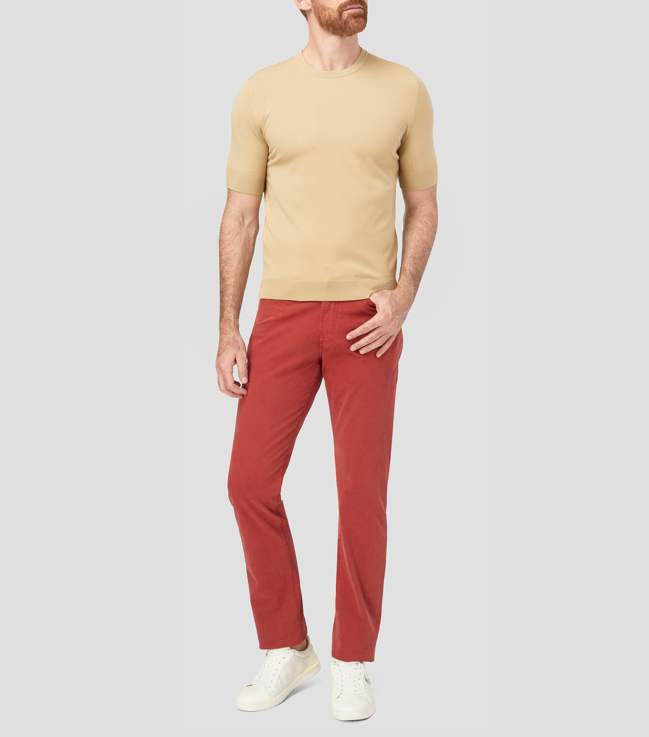 Playera cuello redondo manga corta lisa Hombre